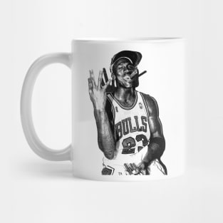 WHITE ART - michael jordan three peat Mug